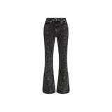 Karl Lagerfeld Black Recycled Cotton Mom Jeans