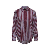 Jacqueline De Yong Bordeaux Cotton Blouse