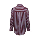 Jacqueline De Yong Bordeaux Cotton Blouse