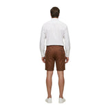 Borghese Beige Linen Bermuda Shorts