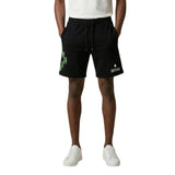 County of Milan Black Cotton Bermuda Shorts