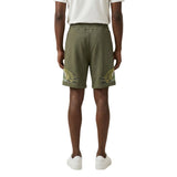 County of Milan Green Cotton Bermuda Shorts