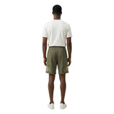 County of Milan Green Cotton Bermuda Shorts