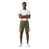 County of Milan Green Cotton Bermuda Shorts