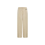 Karl Lagerfeld Beige Polyester Joggers (Workout Pants)