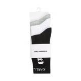 Karl Lagerfeld White Cotton Socks