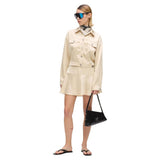Karl Lagerfeld Beige Polyester Mini Skirt