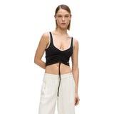 Karl Lagerfeld Black Viscose Top