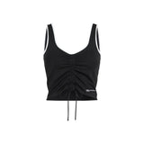 Karl Lagerfeld Black Viscose Top