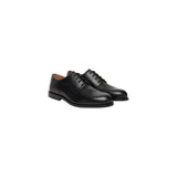 Calvin Klein Black Leather Oxfords And Derbies