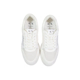 Armani Exchange White Polyamide Athletic Sneakers