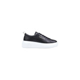 Armani Exchange Black Leather Low Top Sneakers