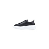 Armani Exchange Black Leather Low Top Sneakers