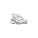 EA7 Emporio Armani White Polyester Athletic Sneakers