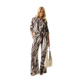 Guess Brown Viscose Casual Pants