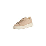 Guess Beige Suede Leather Low Top Sneakers