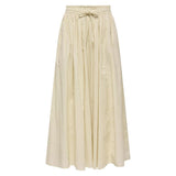 Jacqueline De Yong Beige Cotton Long Skirt