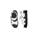 Dr. Martens White Leather Strap-On Sandals