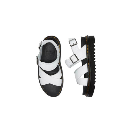 Dr. Martens White Leather Strap-On Sandals