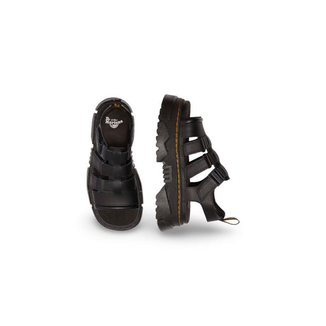 Dr. Martens Black Leather Platform Sandals