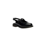 Dr. Martens Black Leather Flat Sandals
