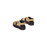 Dr. Martens Beige Leather Platform Sandals