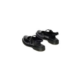 Dr. Martens Black Leather Flat Sandals