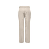 Only Beige Viscose Casual Pants