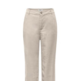 Only Beige Viscose Casual Pants