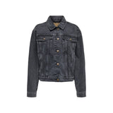 Only Black Cotton Denim Jacket