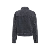 Only Black Cotton Denim Jacket