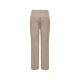 Only Beige Viscose Casual Pants