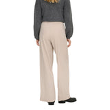 Only Beige Viscose Casual Pants