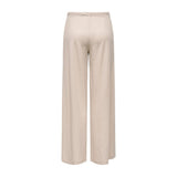 Only Beige Viscose Casual Pants
