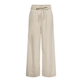 Only Cream Cotton Flared Pants
