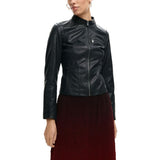 Desigual Black Polyethylene Leather Jacket