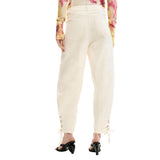 Desigual Beige Cotton Casual Pants