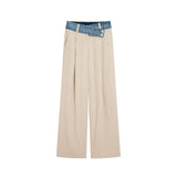 Desigual Beige Viscose Flared Pants