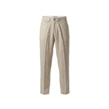 Gianni Lupo Beige Linen Casual Pants