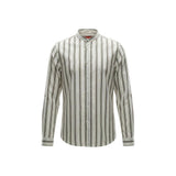Gianni Lupo White Cotton Pattern Shirt