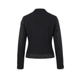 Blauer Black Polyamide Biker Jacket