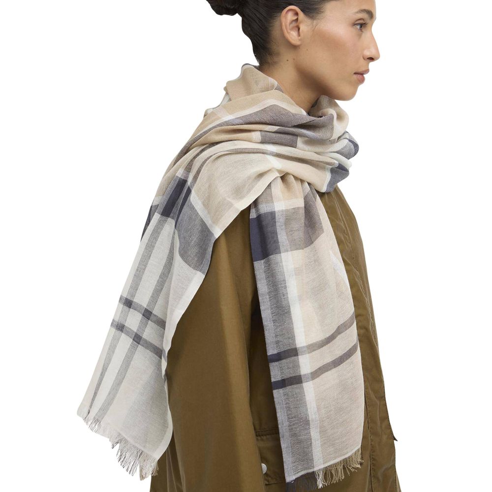 Barbour Cream Cotton Scarf