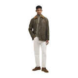 Barbour Green Cotton Full-Length Jacket