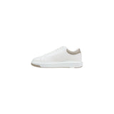 Armani Exchange Cream Leather Low Top Sneakers