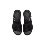 Timberland Black Leather Platform Sandals