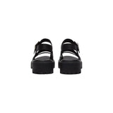 Timberland Black Leather Platform Sandals