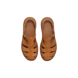 Timberland Brown Leather Flat Sandals