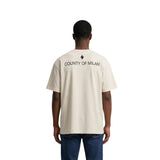 County of Milan Beige Cotton T-Shirt