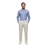 Borghese White Linen Casual Pants