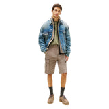 Tommy Hilfiger Jeans Beige Recycled Cotton Cargo Shorts